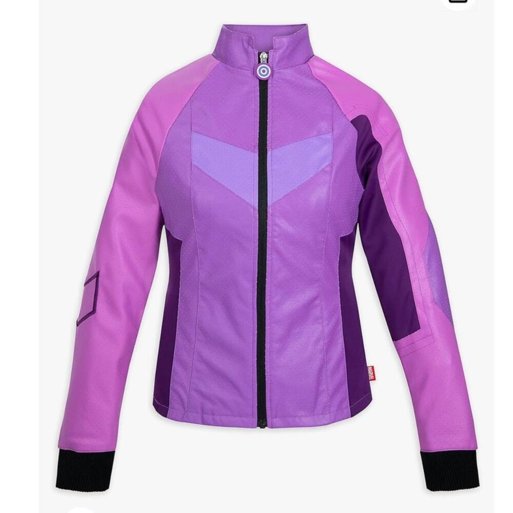 NWT $75 Marvel Hawkeye Zip Jacket Purple Women’s XL